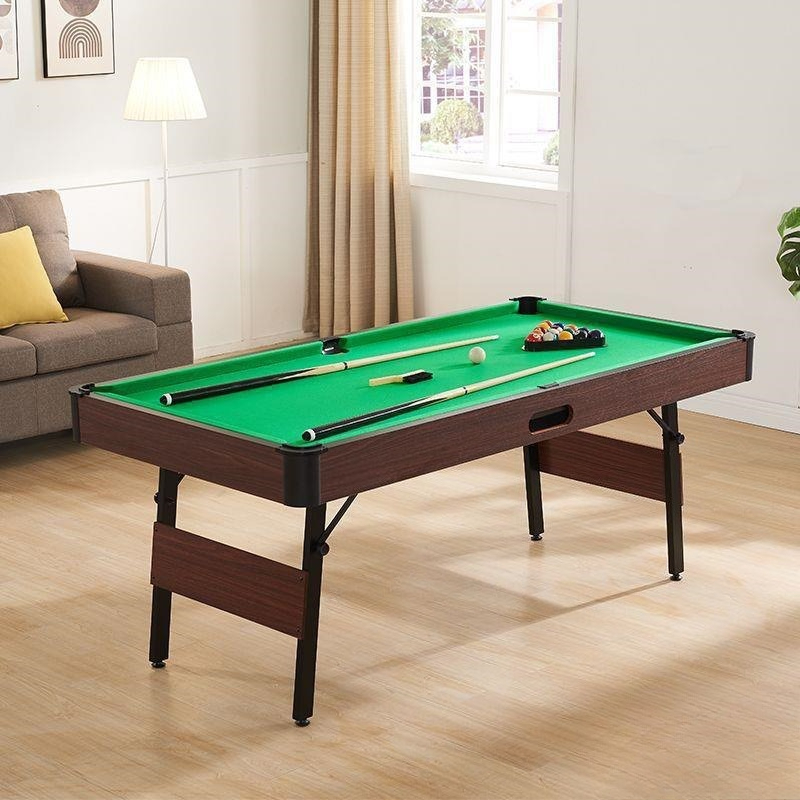 Table Tennis Folding Table - L Haushalts-Billardtisch mit doppeltem Verwendungszweck, amerikanischer