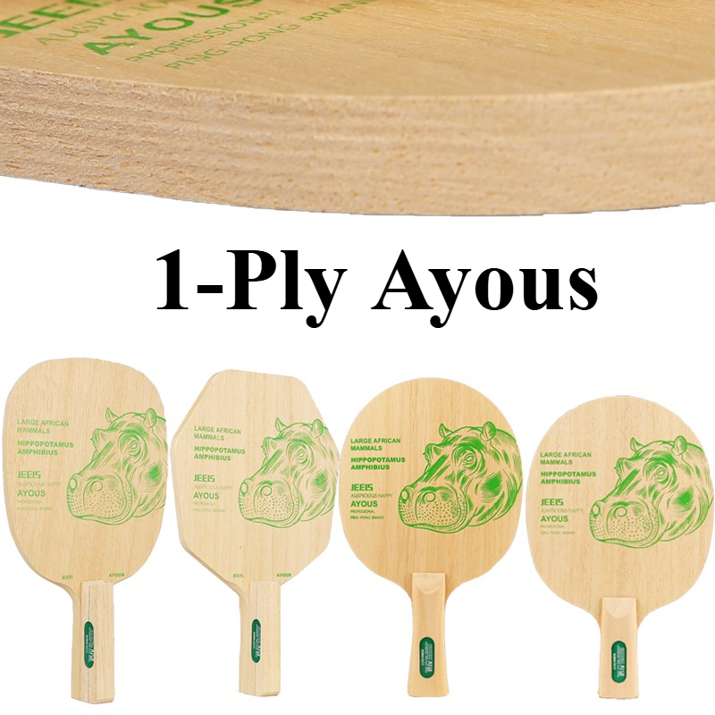 Table Tennis Usa - JEELS Green Hippo 1-lagiges Ayous Tischtennisschlägerholz