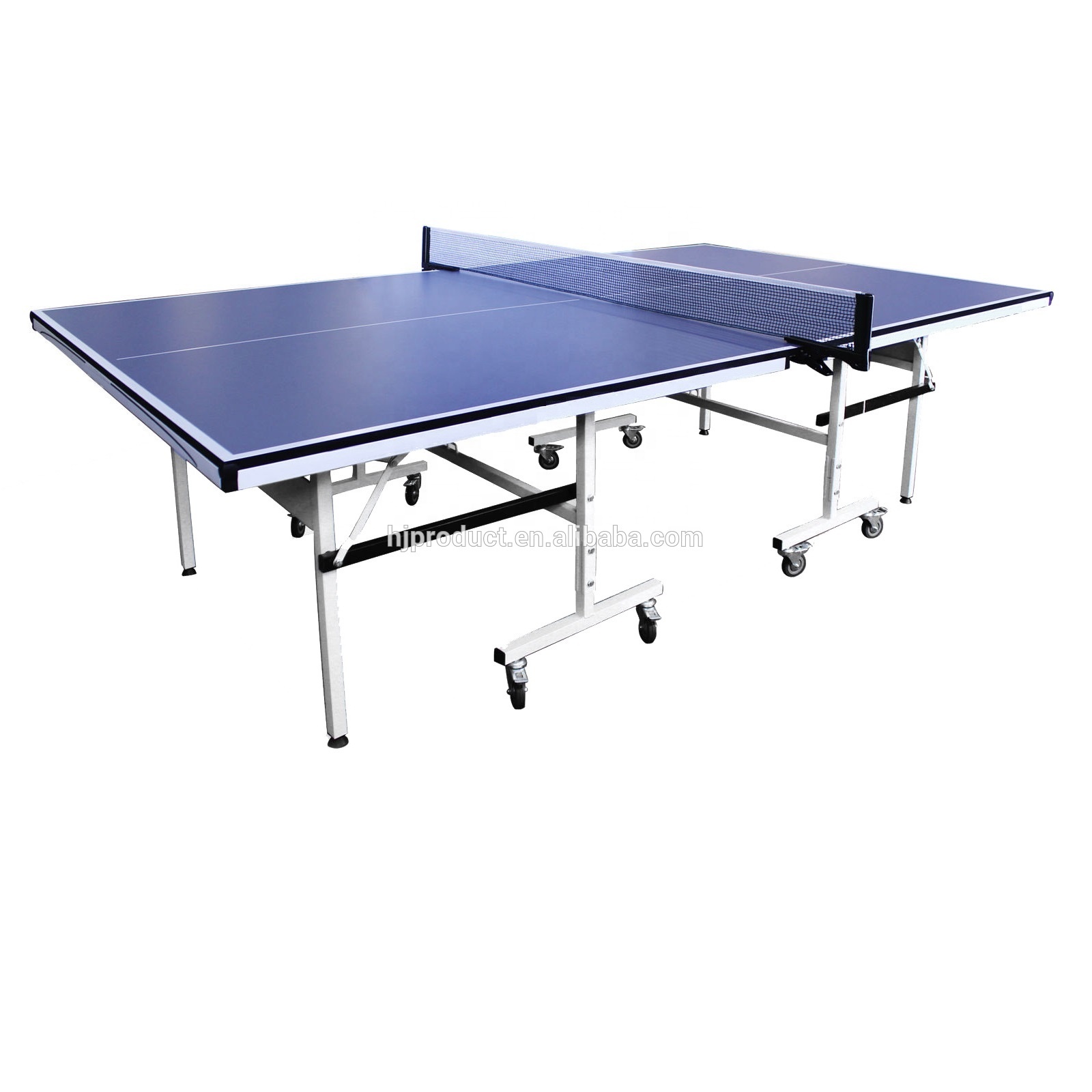 Table Tennis Folding Table - Komplettset mit beweglichen Rädern, Tischtennis-Tisch, klappbarer