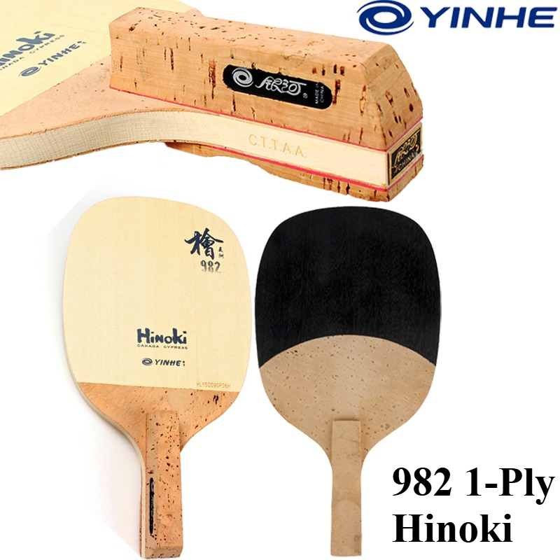 Table Tennis Usa - YINHE 982 1-lagiges Massives Hinoki Tischtennisschlägerholz