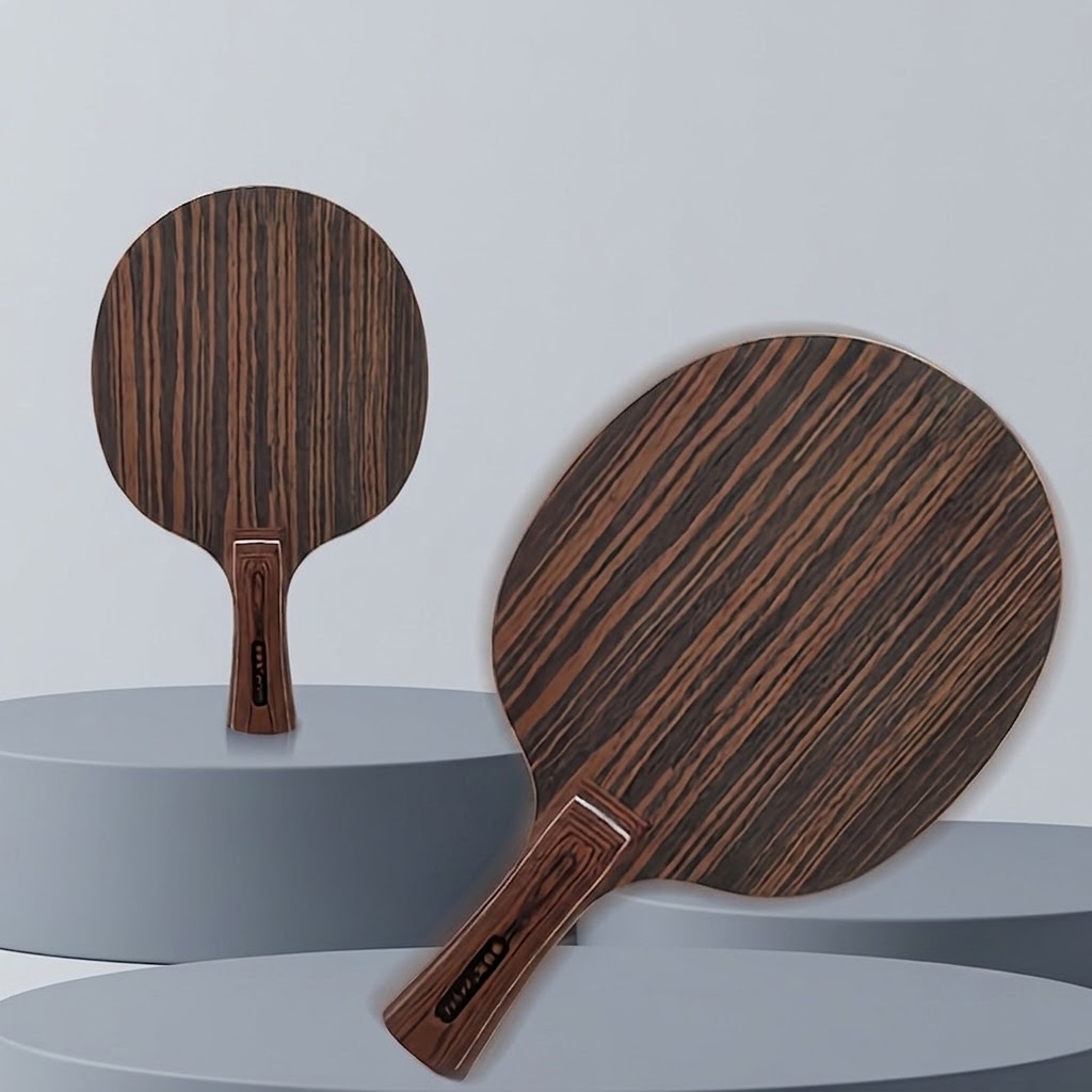 Table Tennis Usa - Tischtennisschläger aus Ebenholz, Schnellangriffs-Design, 5 Holz