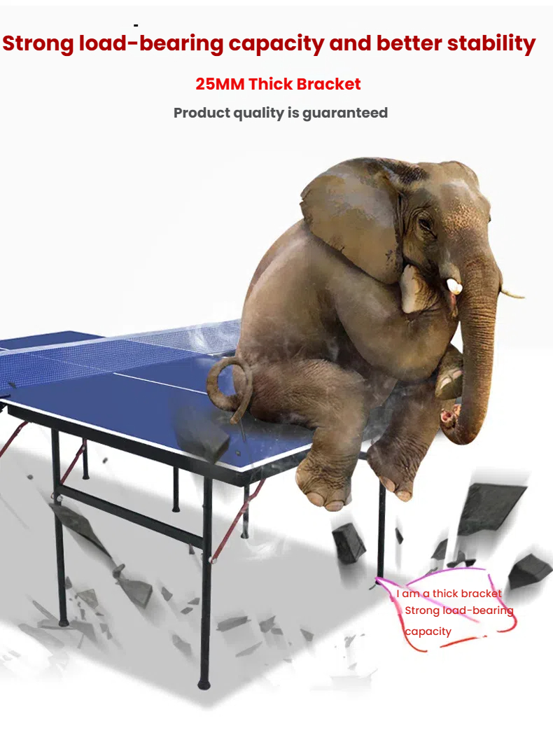 Table Tennis Folding Table - Hersteller liefert tragbaren kleinen Klapptisch, Tennistisch,