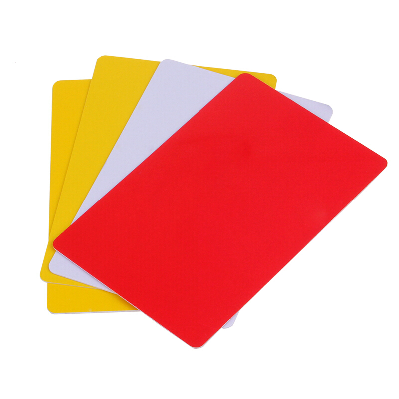 Table Tennis Yellow Card - DHS standard schiedsrichter karte set für