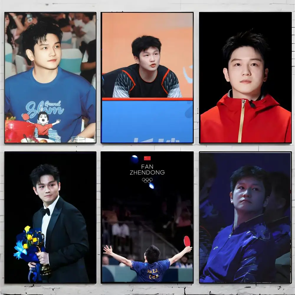 Table Tennis Zhendong - Poster mit Fan Zhendong, Tischtennissportler und