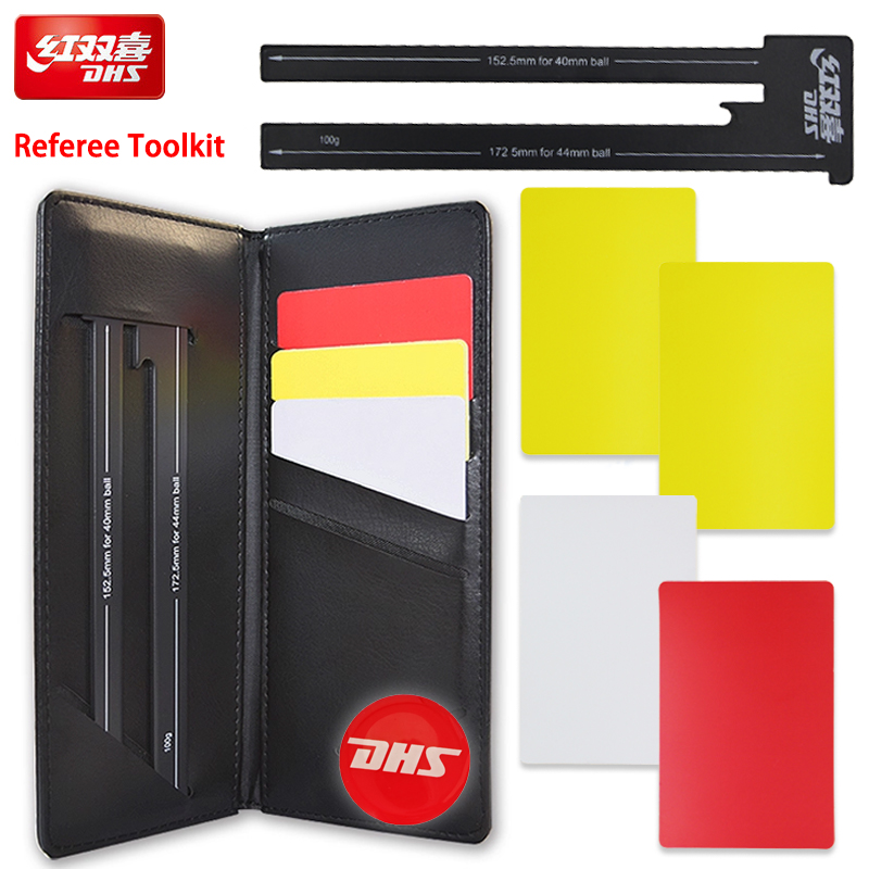 Table Tennis Yellow Card - DHS Schiedsrichter-Set für Tischtennis, Spiel, Tischtennis,