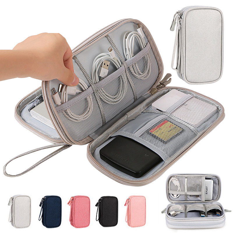 Table Tennis 11 - Mehrfarbige Tragbare Reise-Digitaltasche - Elektronik-Kabelorganizer für