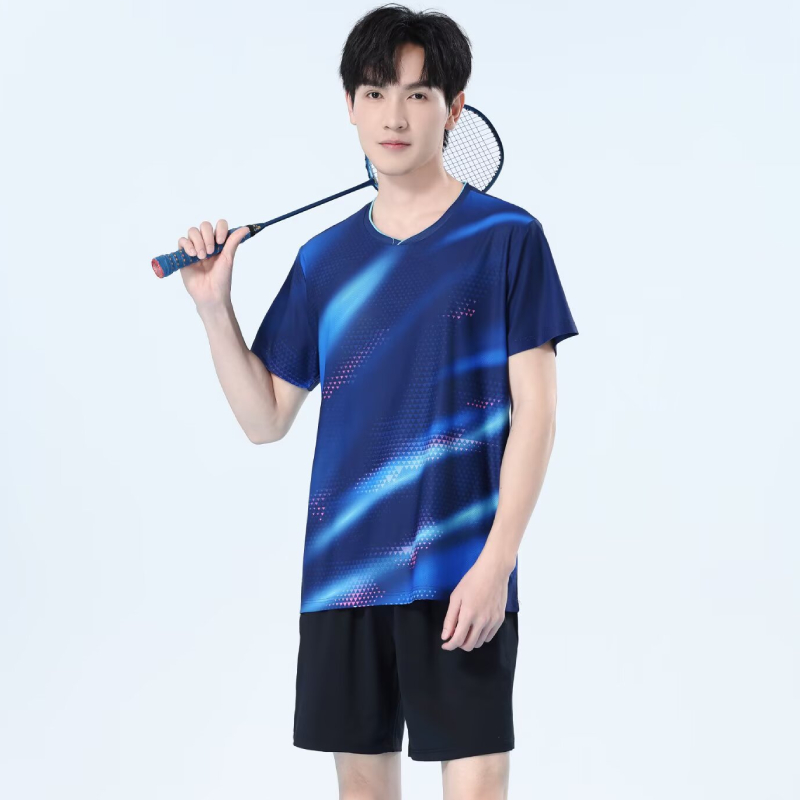 Table Tennis Name - Herren Schnelltrocknendes Badminton-Shirt Atmungsaktives Tischtennis-T-Shirt Leichtes