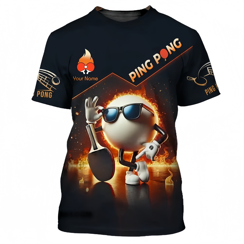 Tischtennis Muster T Shirt Für – Table Tennis Name Bewertung und Preis