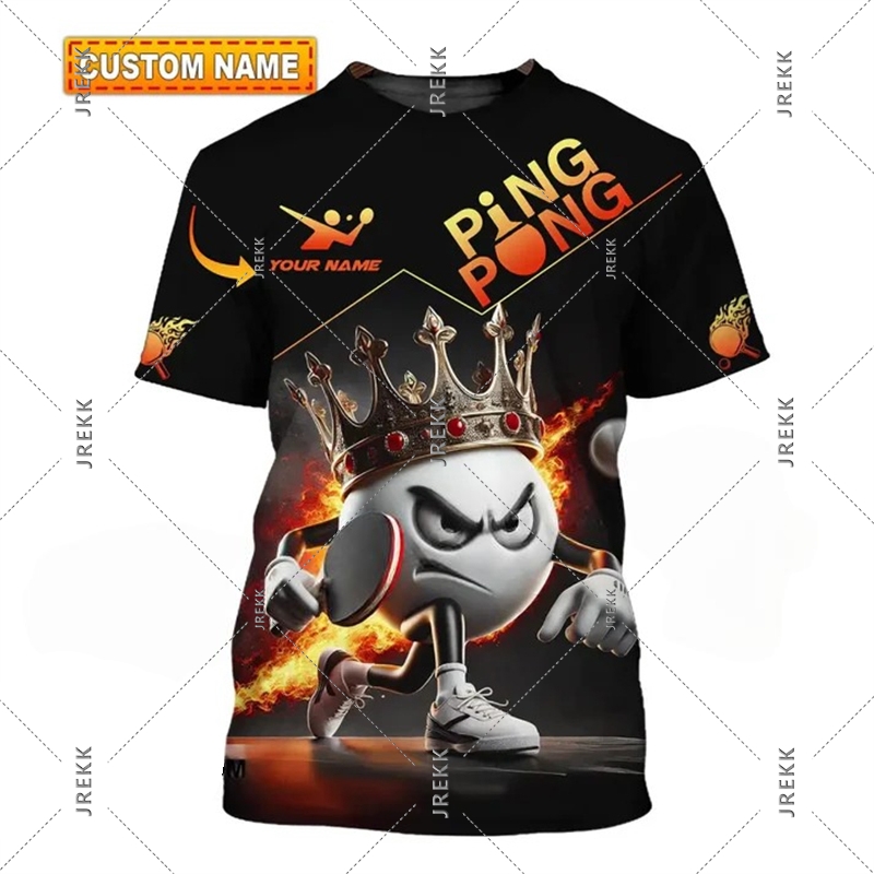 Tischtennis T-shirt Für Männer – Table Tennis Name Bewertung und Preis