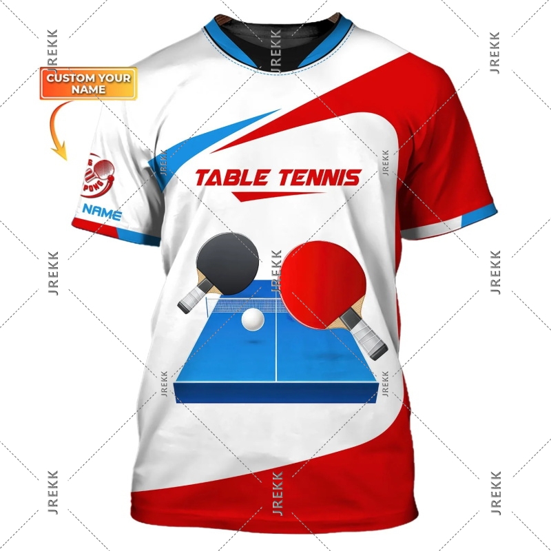Tischtennis T-shirt Für Männer – Table Tennis Name Bewertung und Preis